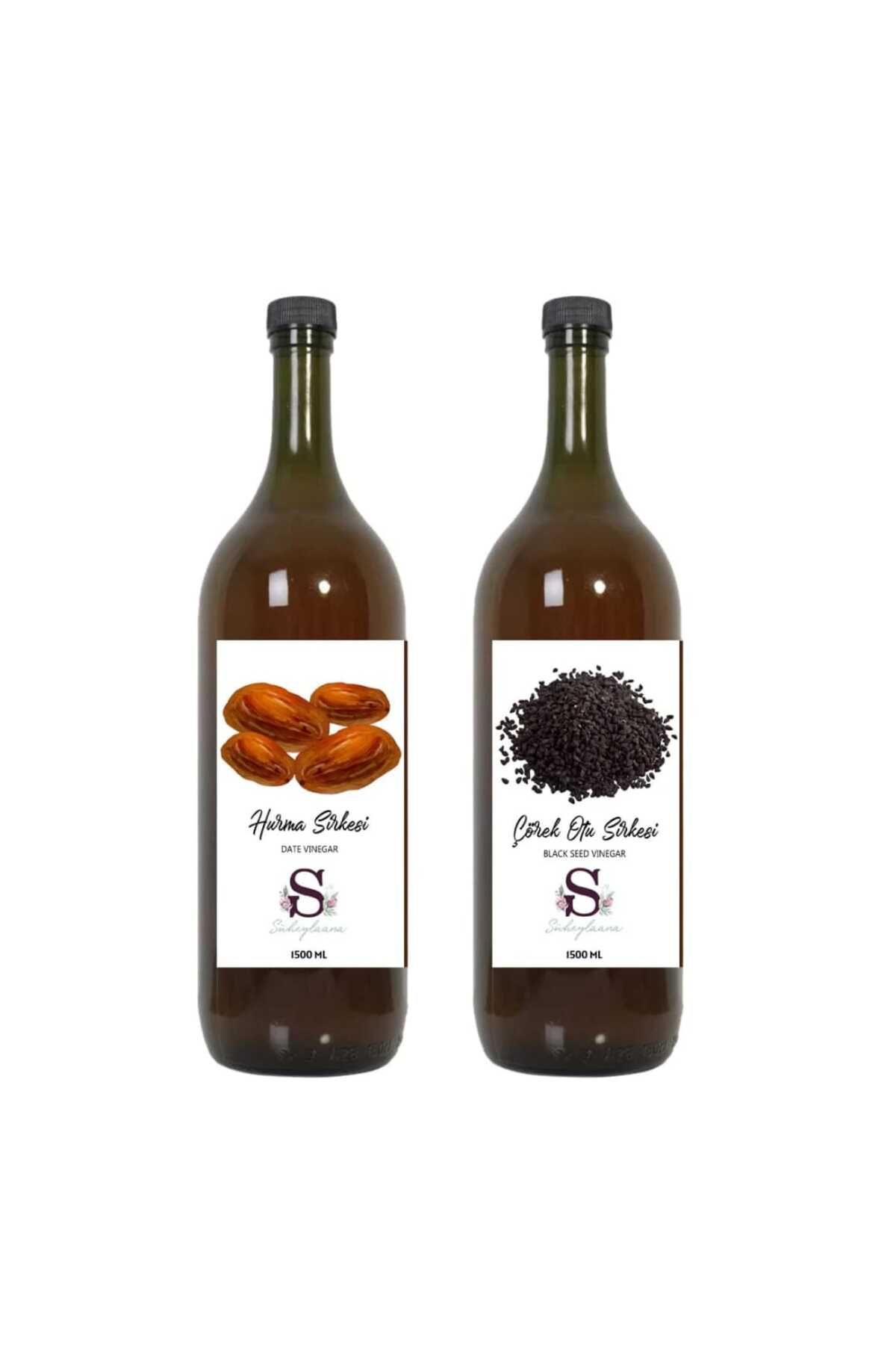 Süheylaana Doğal Hurma Sirkesi 1500 Ml - Doğal Çörekotu Sirkesi 1500 Ml