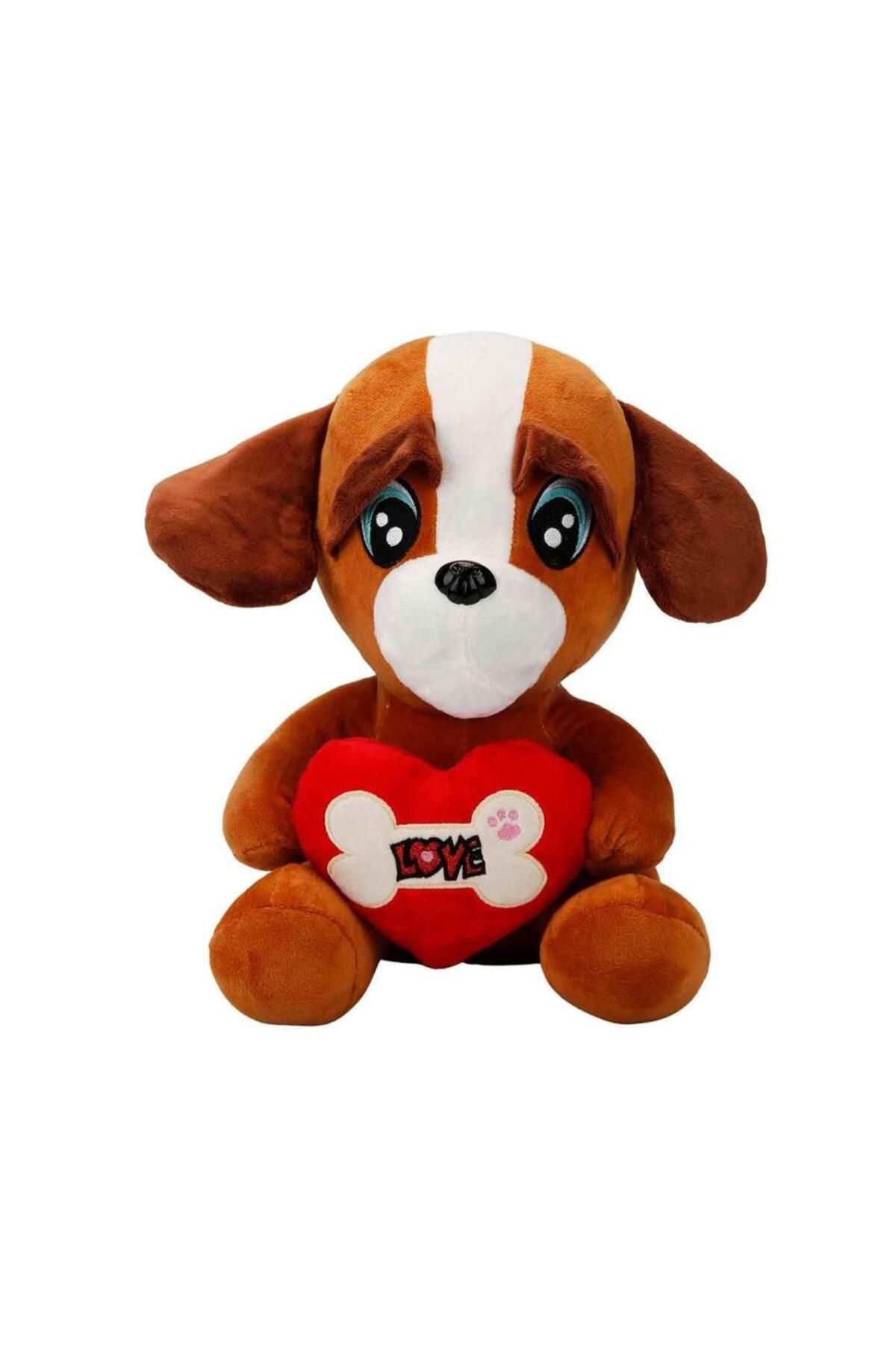 NEZADE STORE 3183 Sunman, Kalpli Peluş Köpek 30 cm
