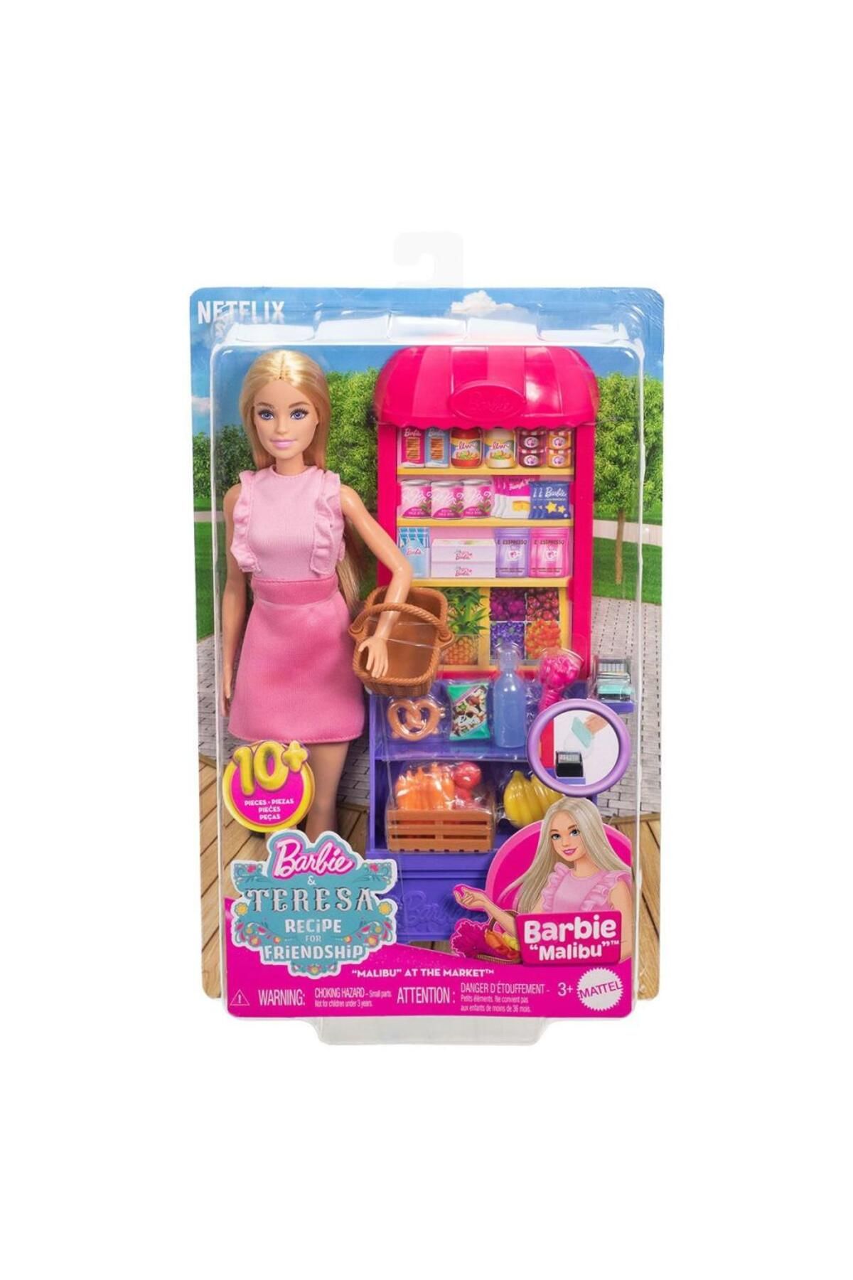 MR RZN STORE JCT05 Malibu Market Bar bie ve Oyun Seti Bar bie and Teresa Recipe for Friendship
