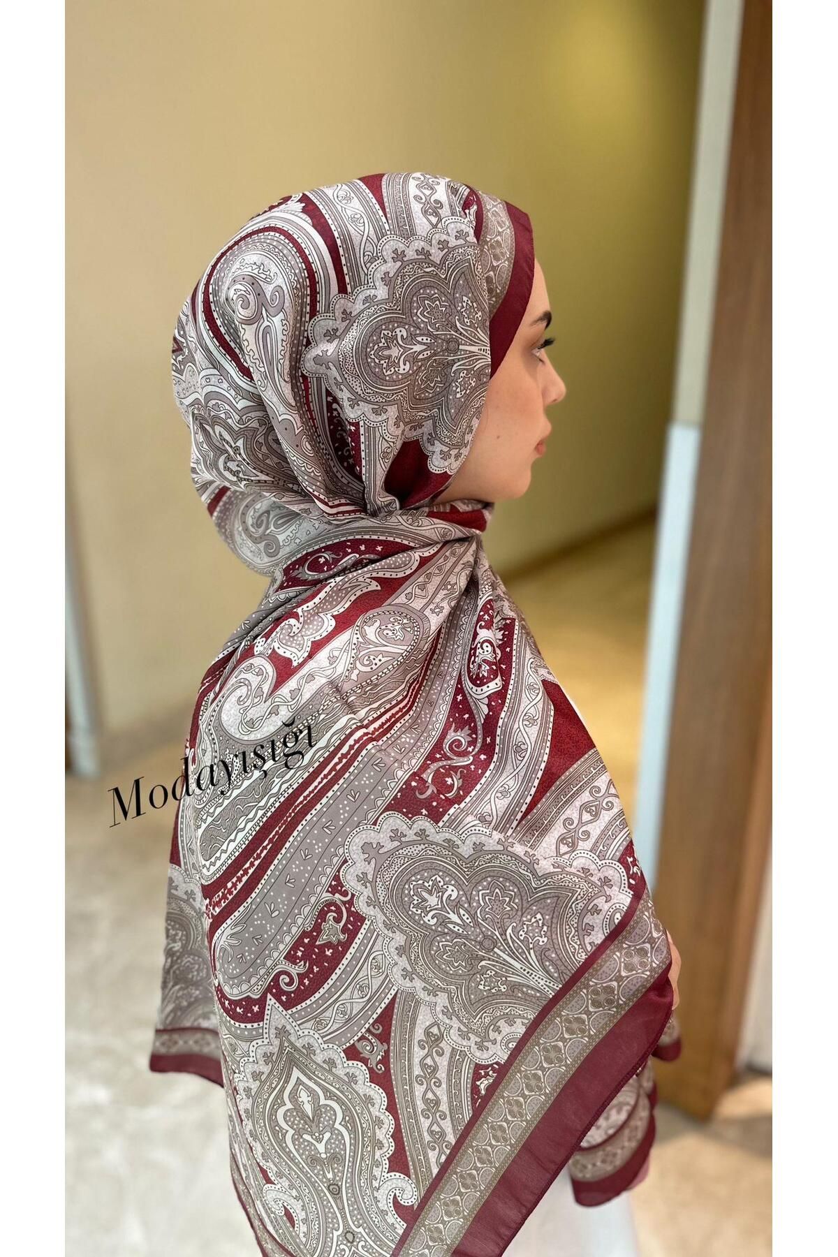 modayışığı Etro Desen Bordo Şal