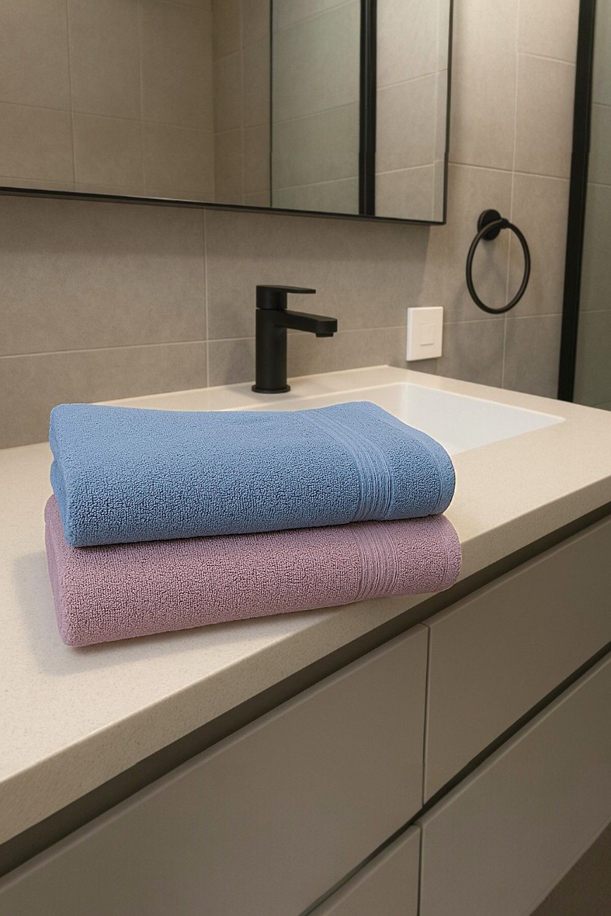 MixCotton Home % 100 Pamuk 140x70 Cm Büyük Boy 2 Li Banyo Havlusu