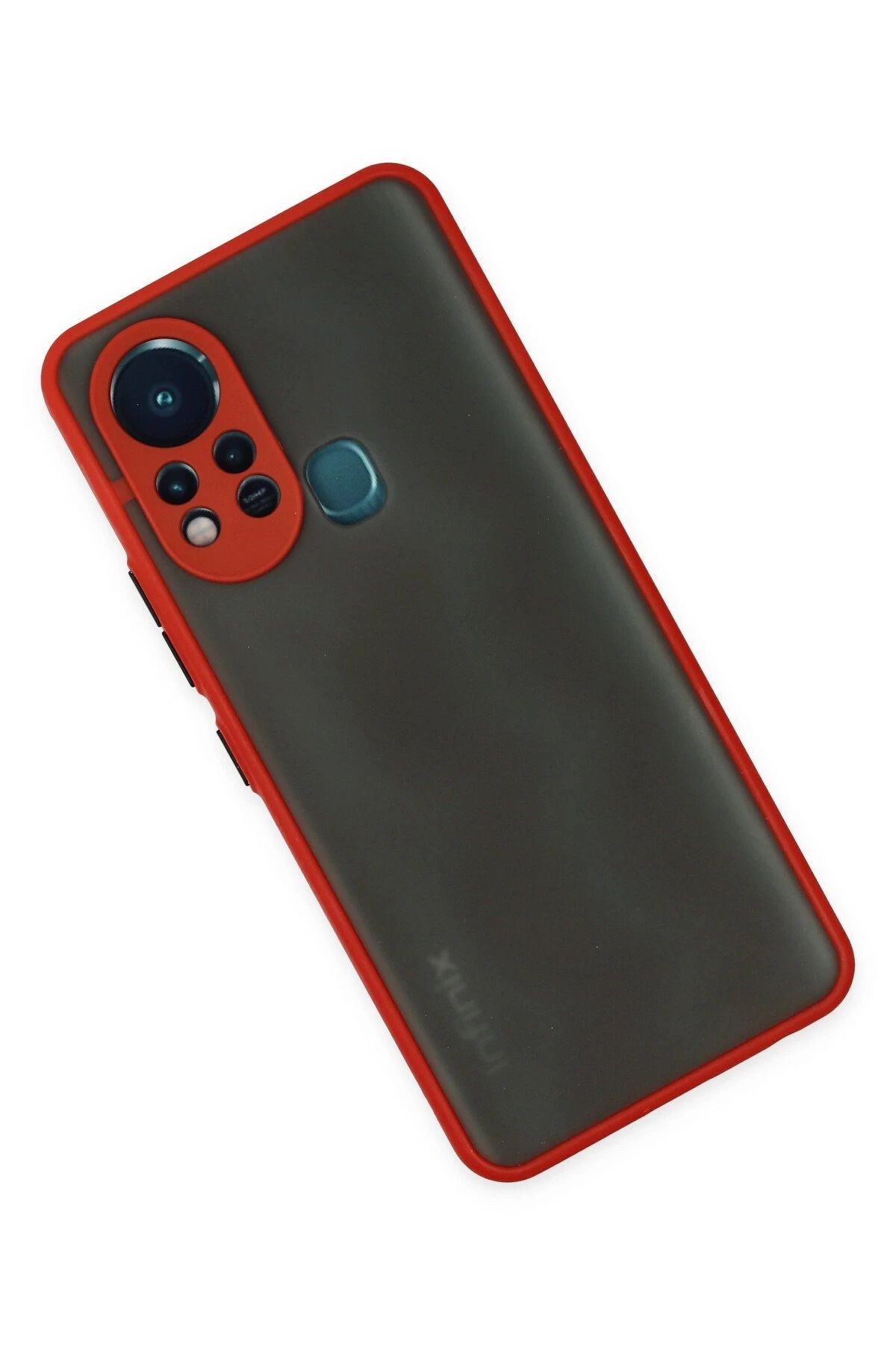 NewFace İnfinix Hot 11s Kılıf Montreal Silikon Kapak - Kırmızı NRMSA