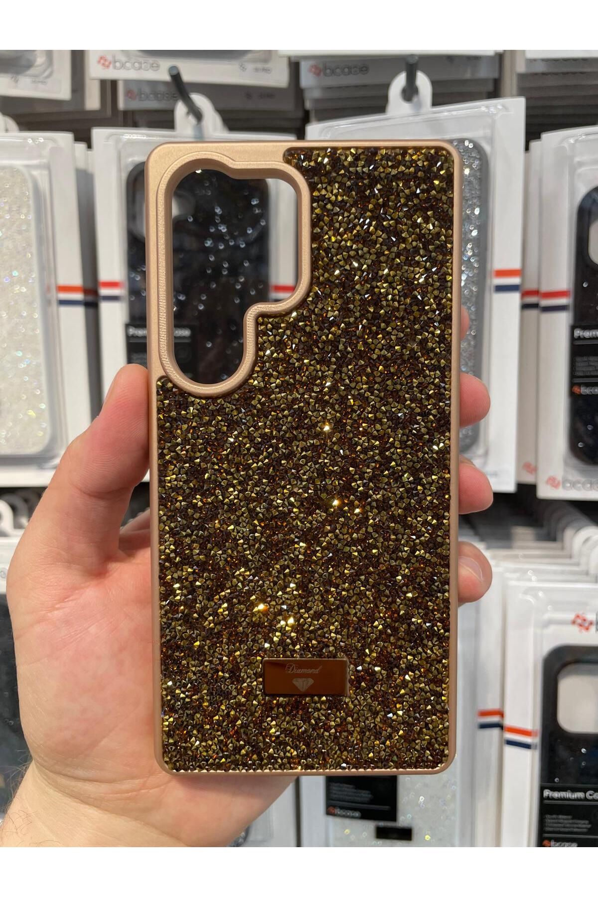 NEXE SAMSUNG S25 ULTRA KILIF PIRLANTA TAŞLI DİAMOND PARLAK LÜX ÖZEL KAPAK