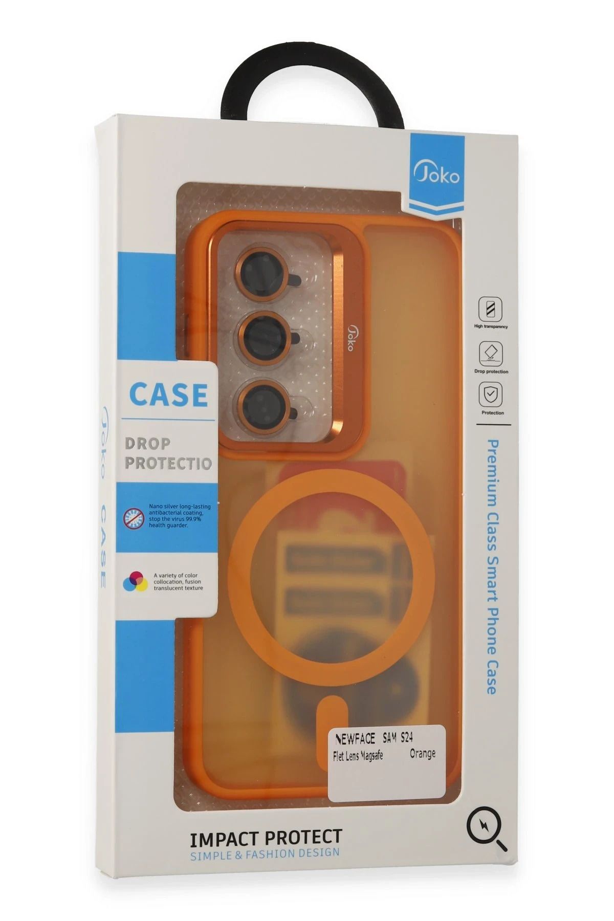 Joko Samsung Galaxy S24 Flet Lens Magsafe Kapak - Gri NRMSA