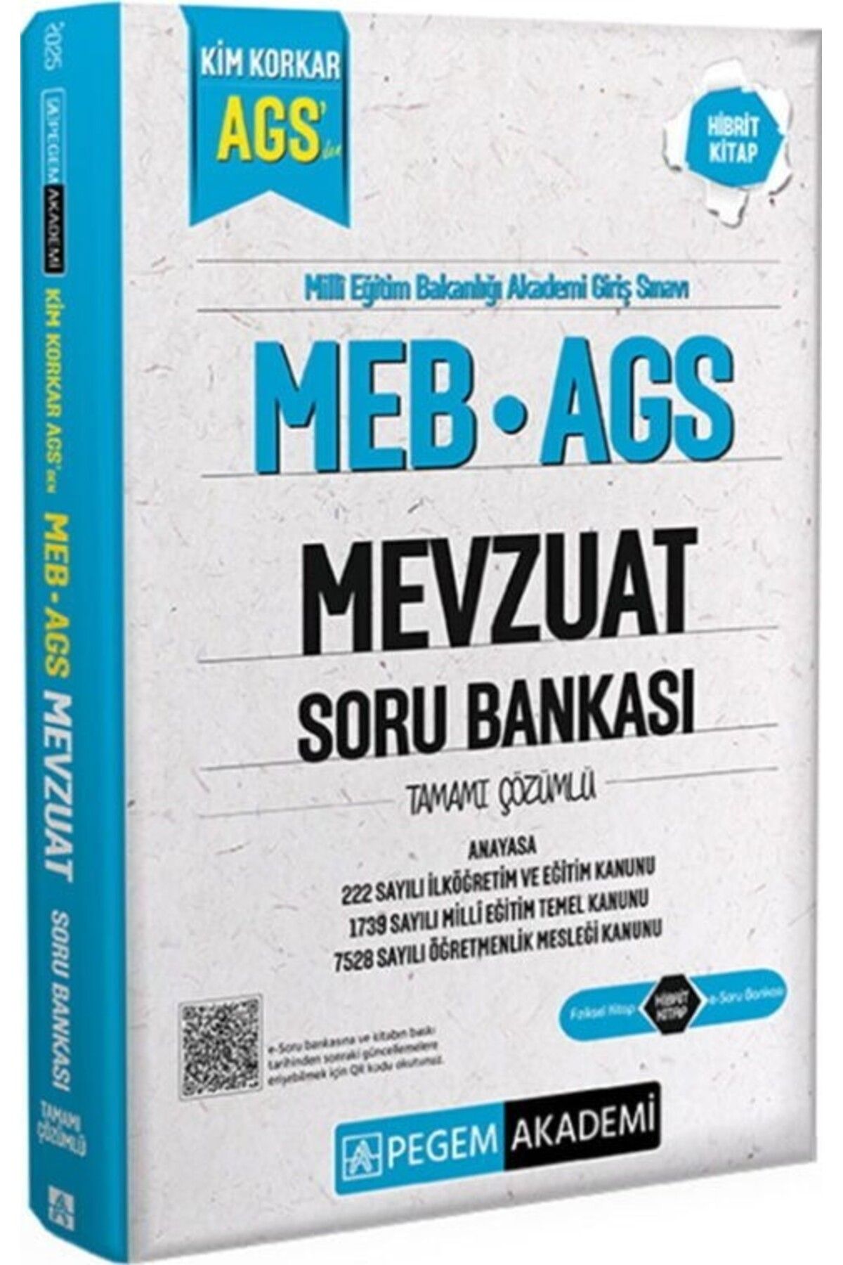 Ankara Kitap Merkezi 2025 Kim Korkar MEB AGS Mevzuat Anayasa Soru Bankası Pegem Yayınları
