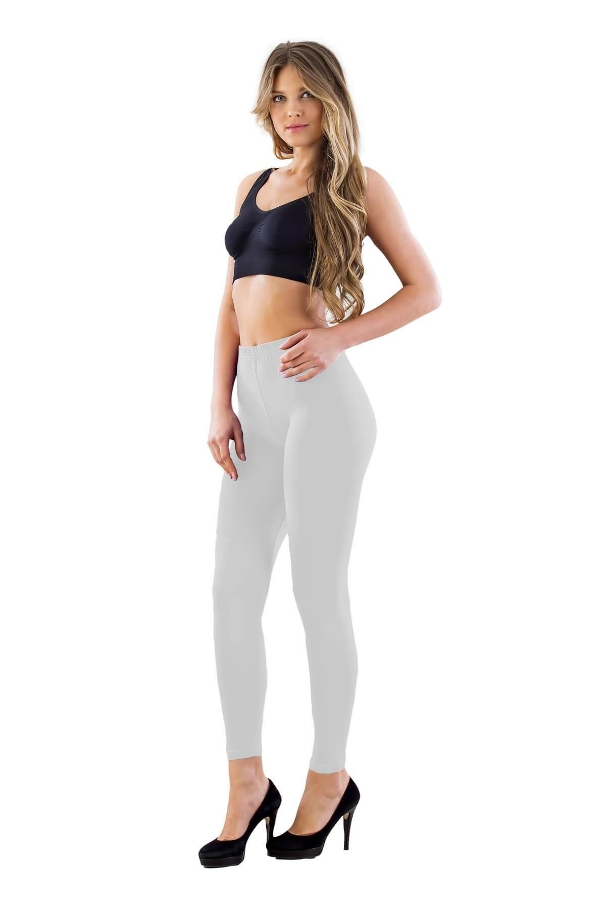 Beruflic BEYAZ MI Angel 7700 Likralı Uzun Battal Tayt