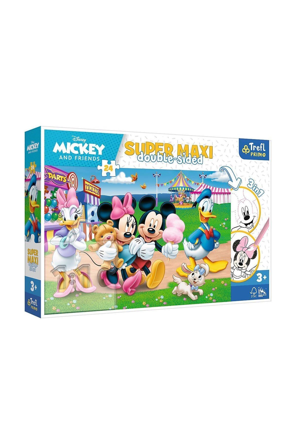 TimeStart Model 41005 Super Maxi Disney 24 Parça Çocuk Puzzle