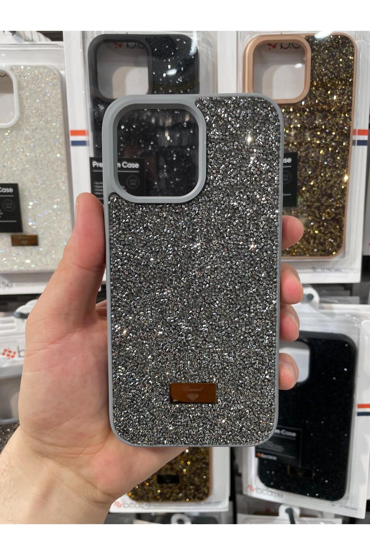 NEXE İPHONE 14 PRO MAX KILIF PIRLANTA TAŞLI DİAMOND PARLAK LÜX ÖZEL KAPAK