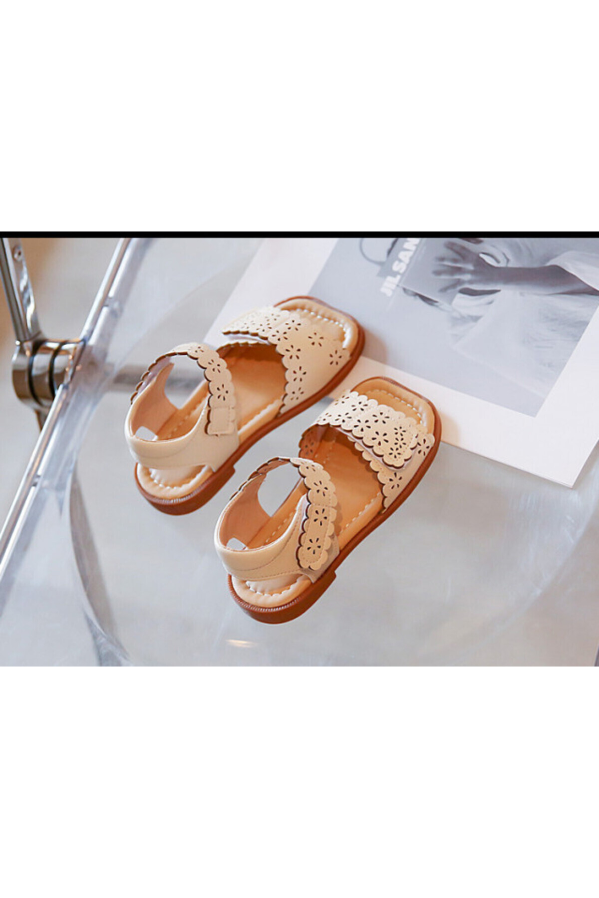 Superbaby-Cream sandals - Bella 5