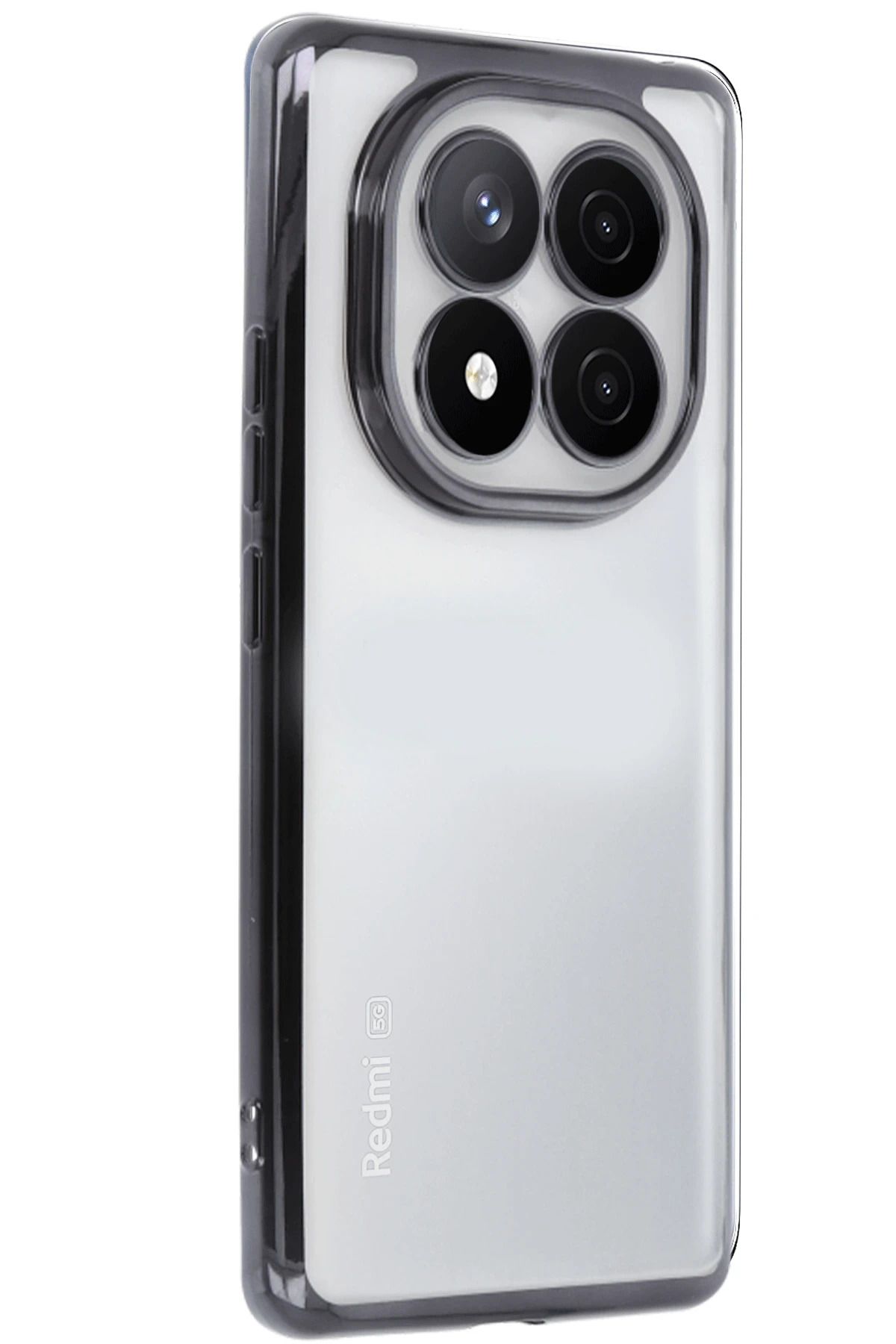 Posso Xiaomi Redmi Note 14 Pro 5G Kılıf Kamera Lens Korumalı Kenarları Silikon Arkası Şeffaf Kapak