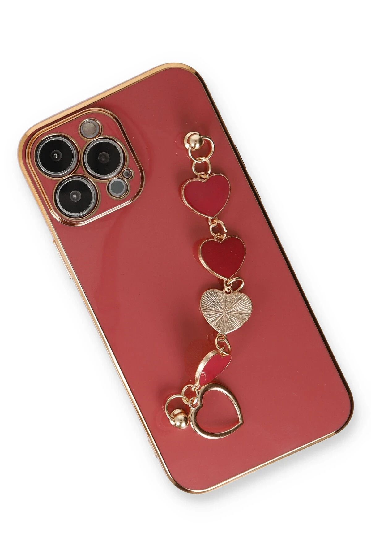 NewFace iPhone 14 Pro Kılıf  Uyumlu  Esila Silikon - Kırmızı SVLRS