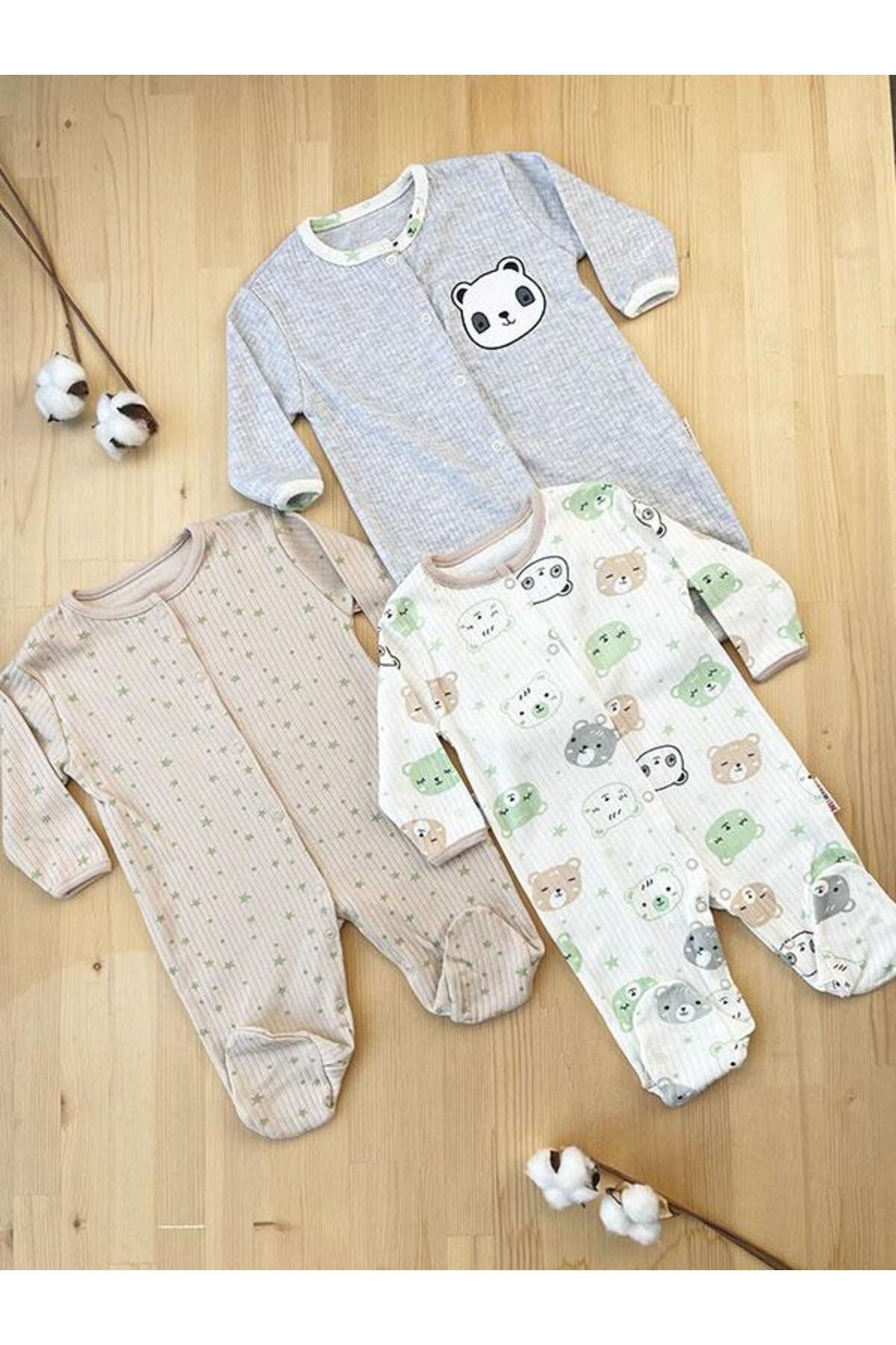 DEFNE LİNA BABY ERKEK BEBEK % 100 PAMUKLU YENİDOĞAN NAKIŞLI 5 PARÇA KUTULU HASTANE ÇIKIŞ SETİ