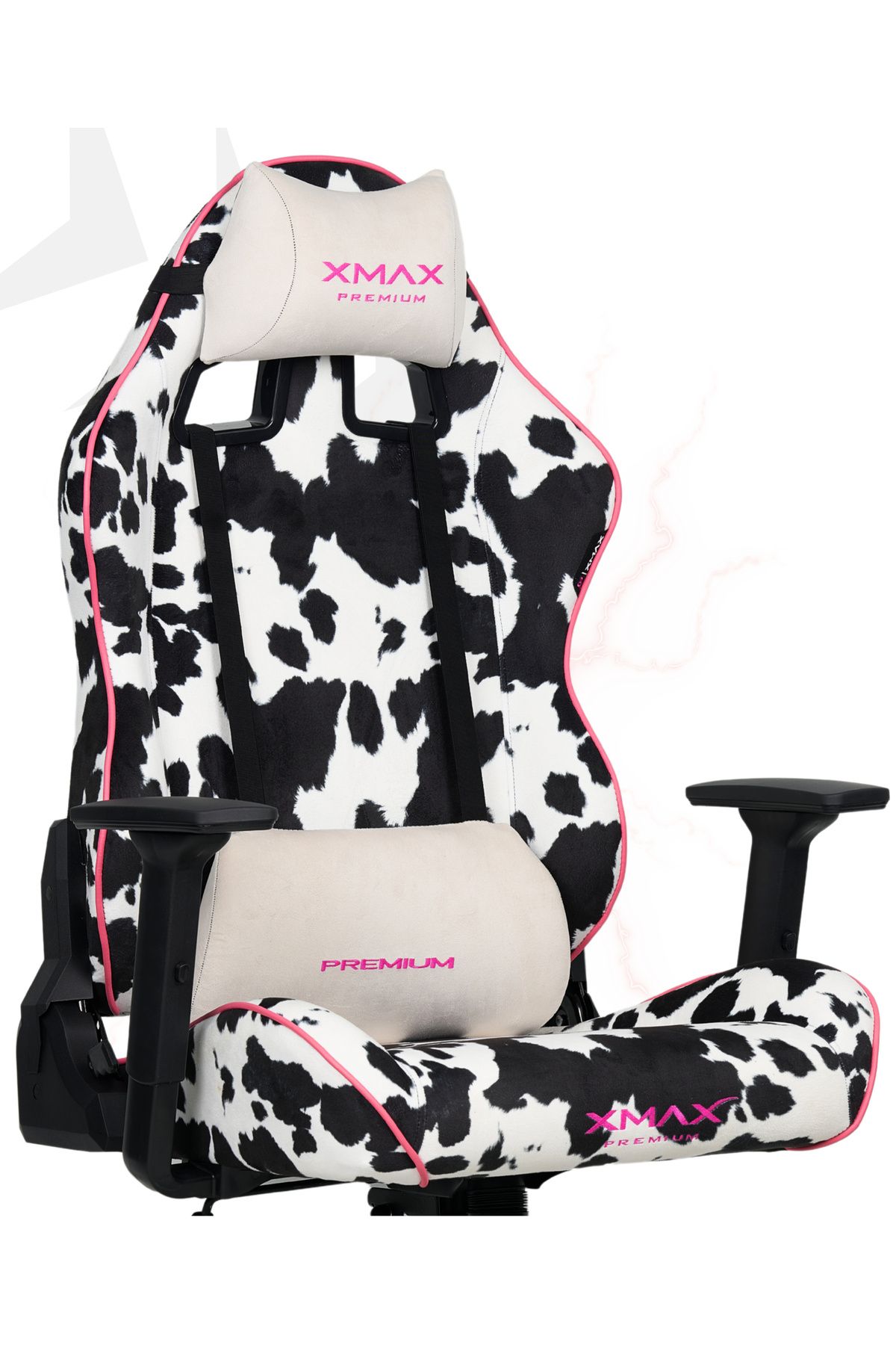 XMAX / Rio Balerion Dalmaçyalı Kadife Terletmez Kumaş Oyuncu Koltuğu / 100 KG Taşır
