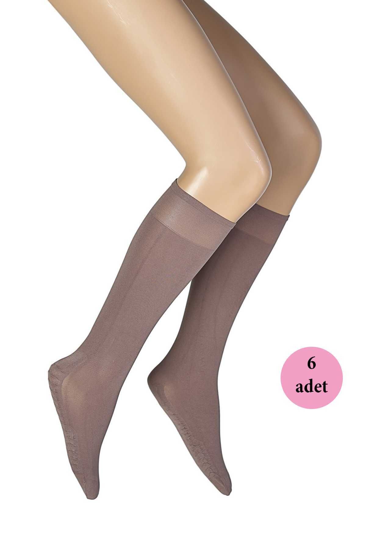Shop58 6 Adet Masaj Kadın Çorap Vizon 86