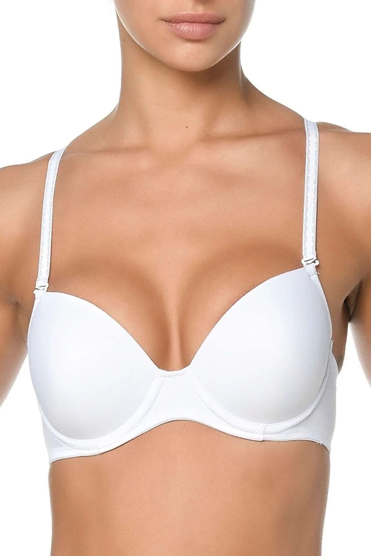 Shop58 Orkide Kadın Ekru Dolgusuz Basic Sütyen 8300