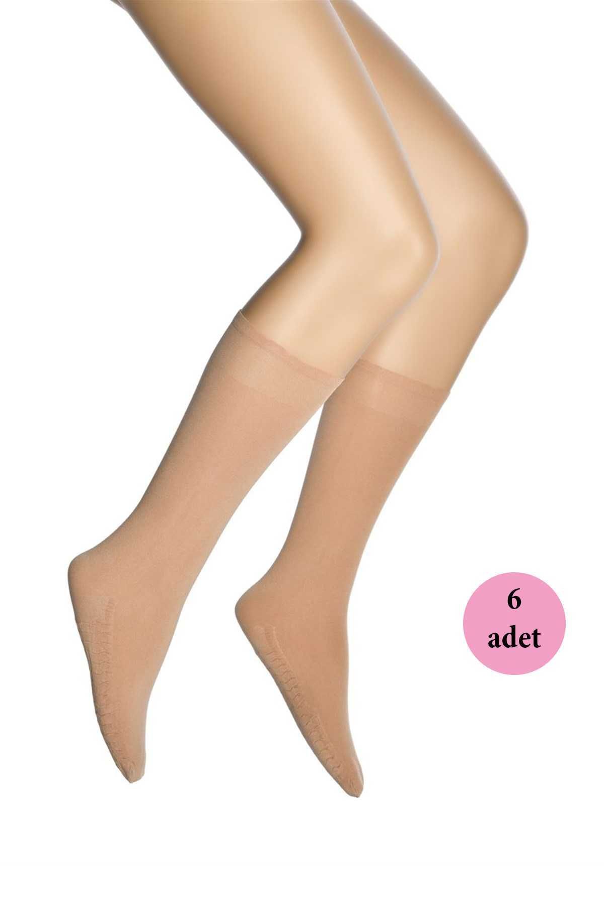 Shop58 6 Adet Masaj Kadın Çorap Ten 57