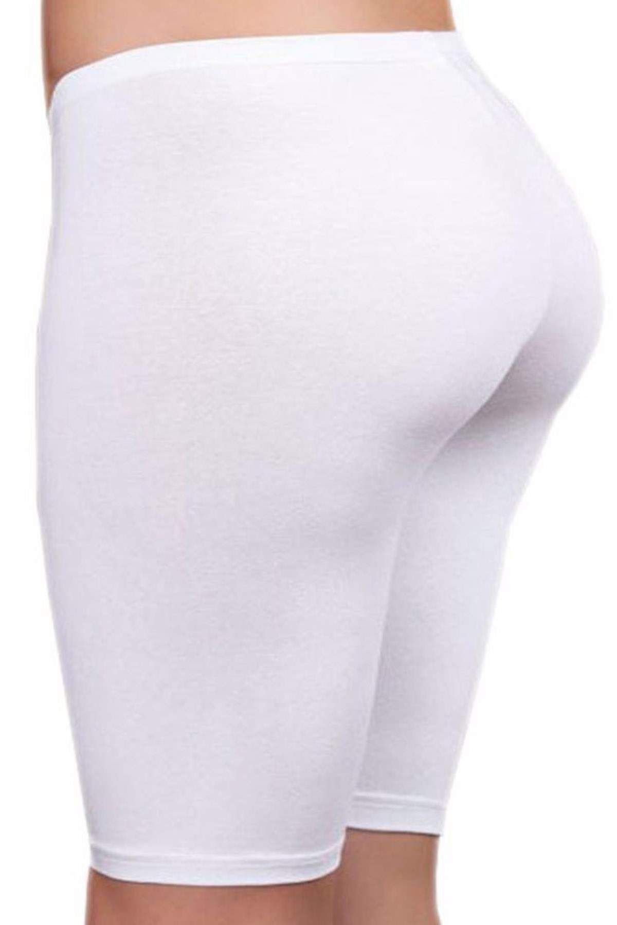 Shop58 Kadın Kısa Tayt Beyaz - 3007A