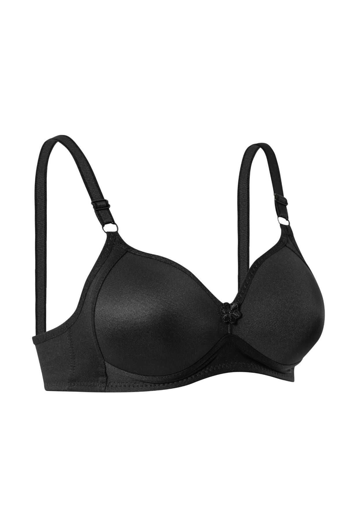 Shop58 Telsiz Silikonlu Toparlayıcı Sütyen Siyah