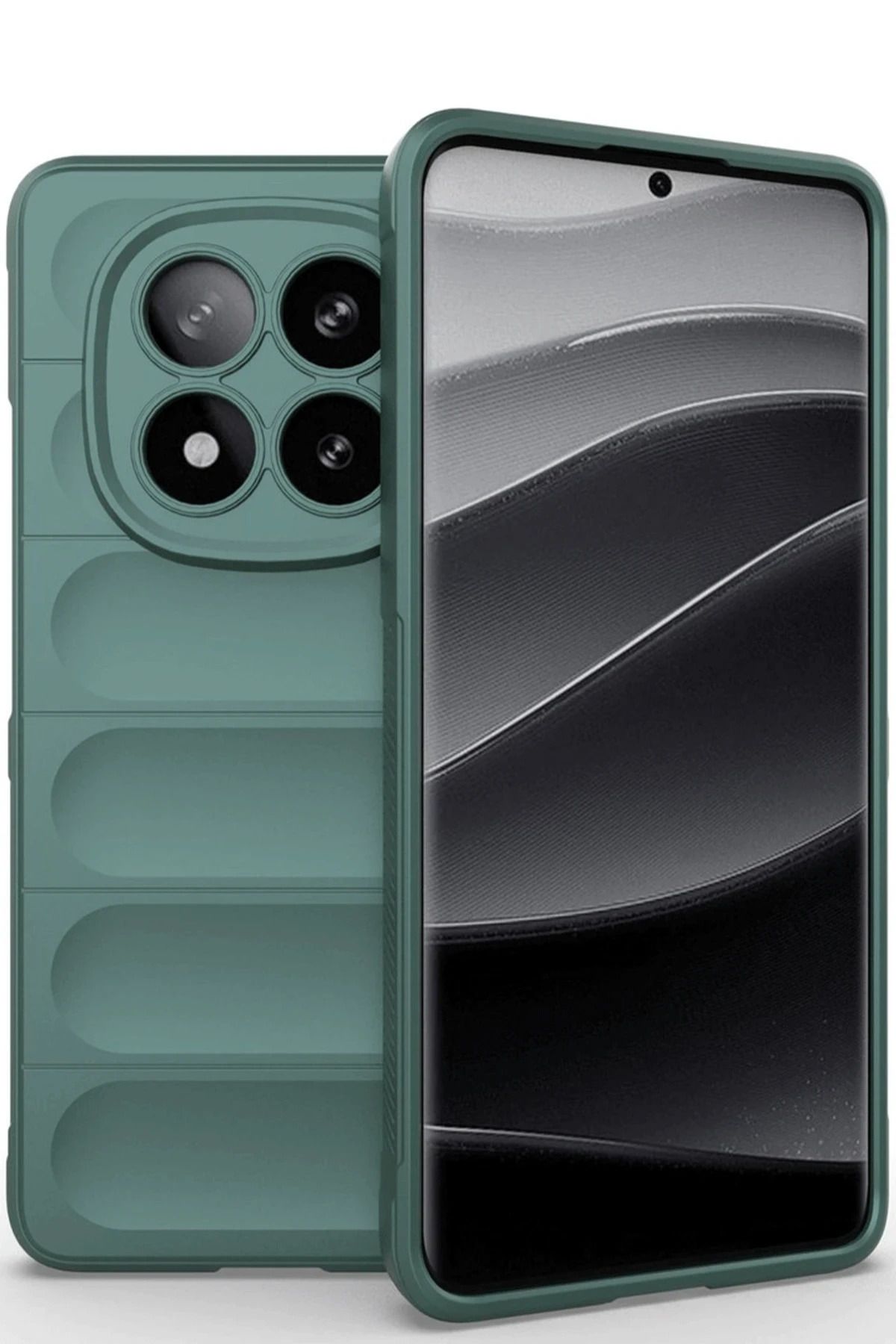 Posso Xiaomi Redmi Note 14 Pro 5G Uyumlu Kılıf Arkası içi Süet Kolay Temizlenbilir Dolgun Silikon Kapak