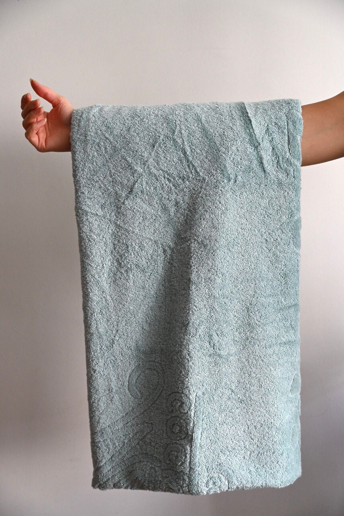Sermio Mint Yeşili Banyo Duş Otel Spa Havlusu %100 Pamuk 100X180