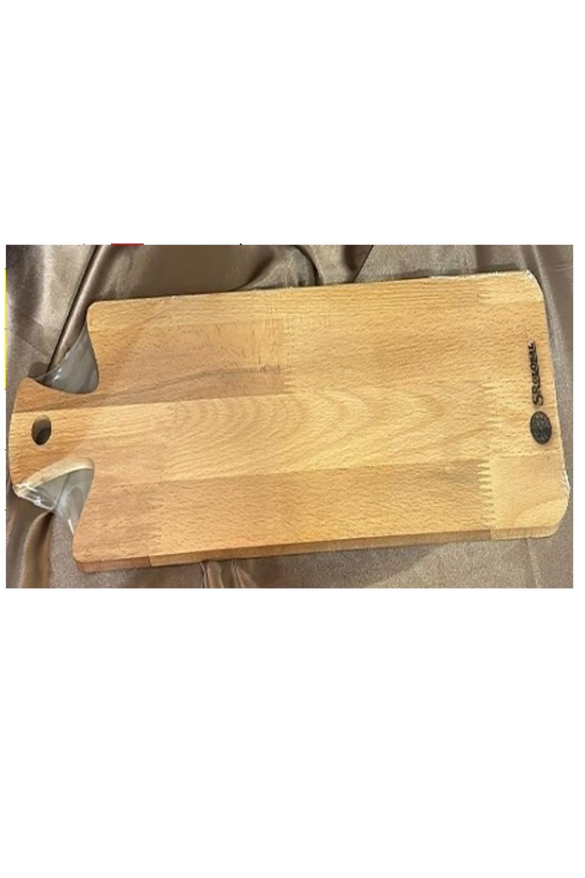 SRGlobal Kayın Ağacı Sunum ve Kesme Tahtası – Doğal Ahşap Servis Tabağı 50 x 15 cm