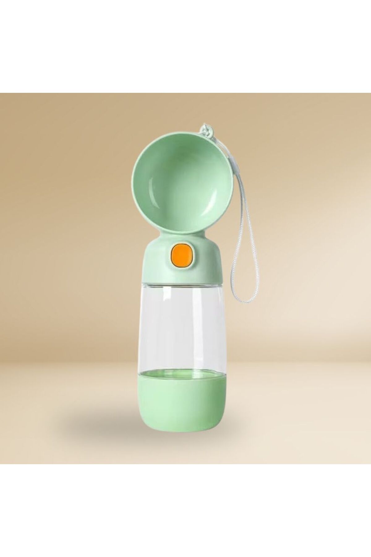 IRK REHBERİ Taşınabilir Kedi & Köpek Seyahat Suluğu – 400 ml Su + 180 ml Mama Hazneli
