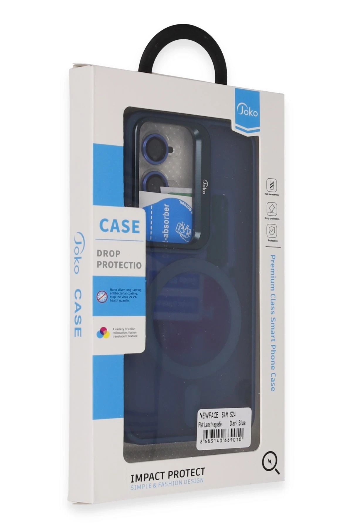 Joko Samsung Galaxy S24 Flet Lens Magsafe Kapak - Lacivert NRMSA