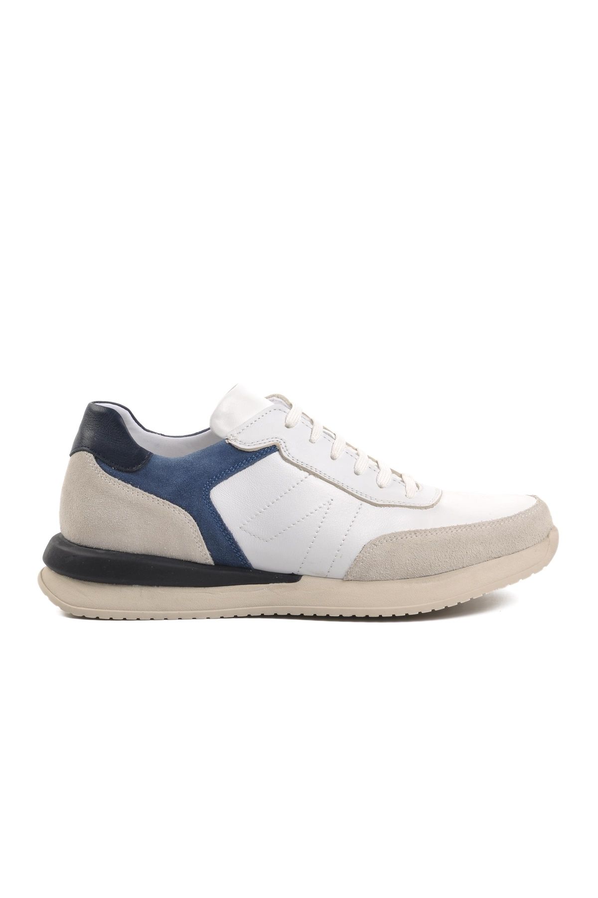 Aspor Beyaz Lacivert Erkek Sneaker Ayakkabı