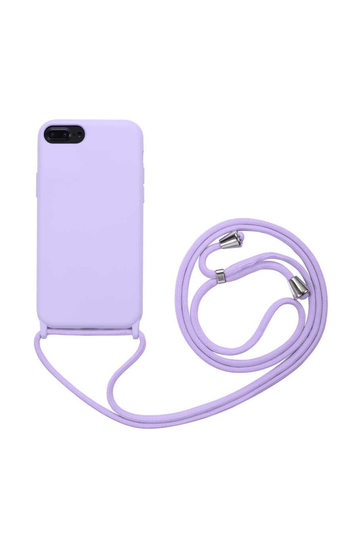 RONA STORE iphone 7/8 Boyun Askılı İç Kısmı Kadife Ropi Seyahat Kılıfı