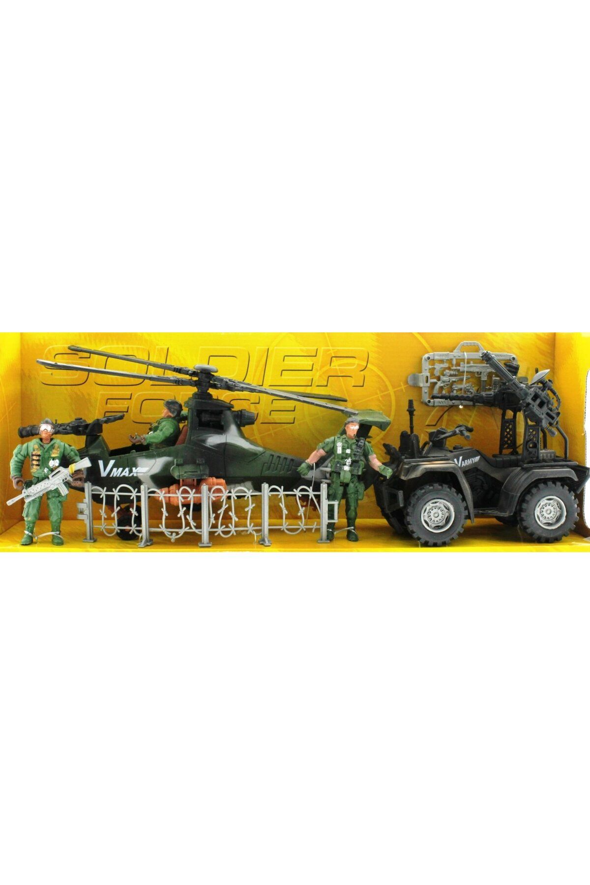 TimeStart Atv ve Helikopterli Askeri Oyun Seti
