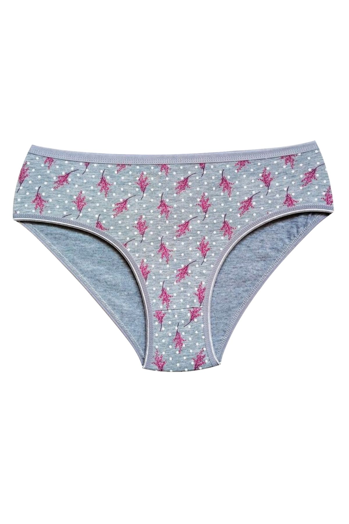 Shop58 Pamuklu Geniş Kenarlı Likralı Desenli Bato Kadın Külot Desen 2