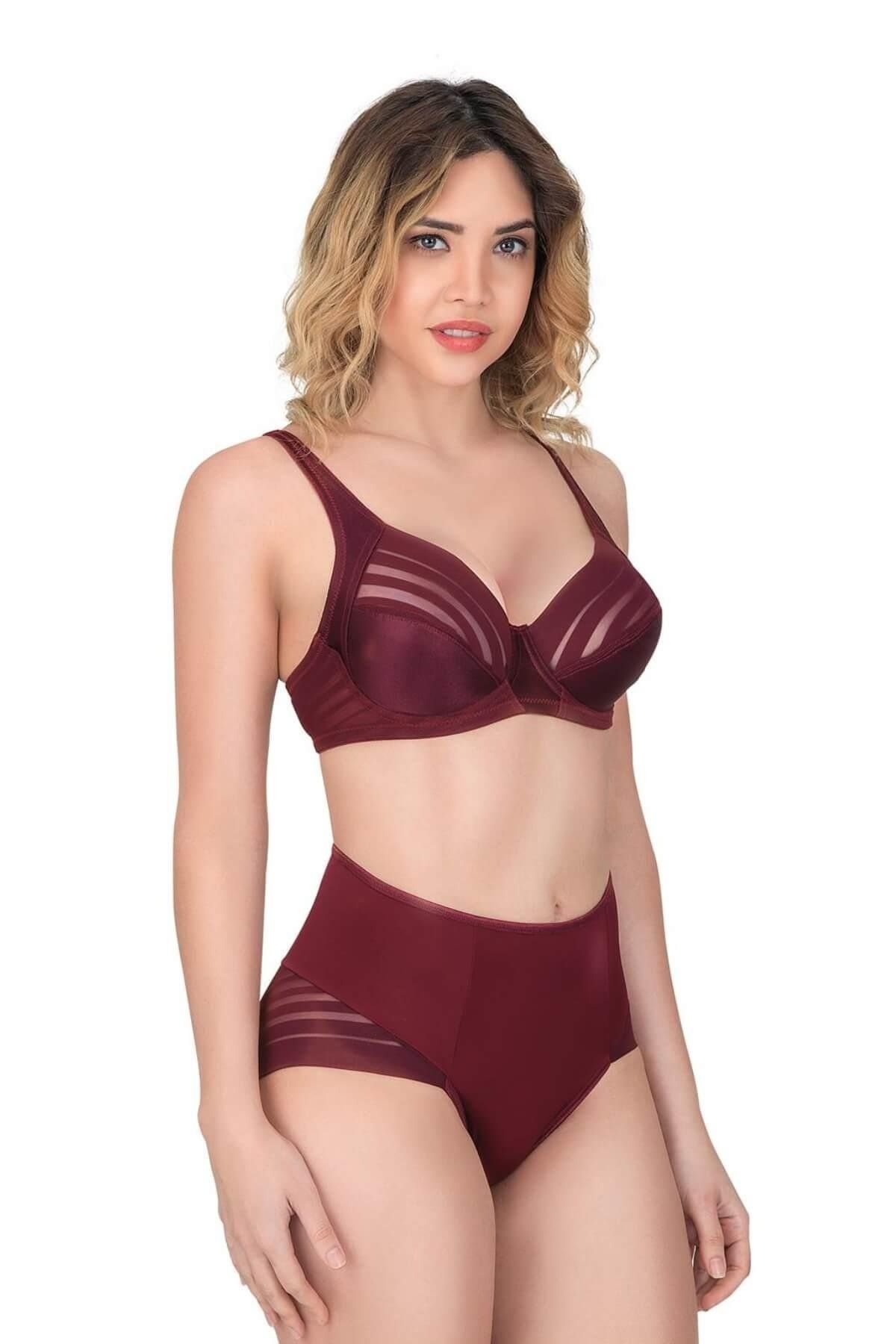 Beruflic BORDO MI Angel 177 B Toparlayıcı Sütyen Takım