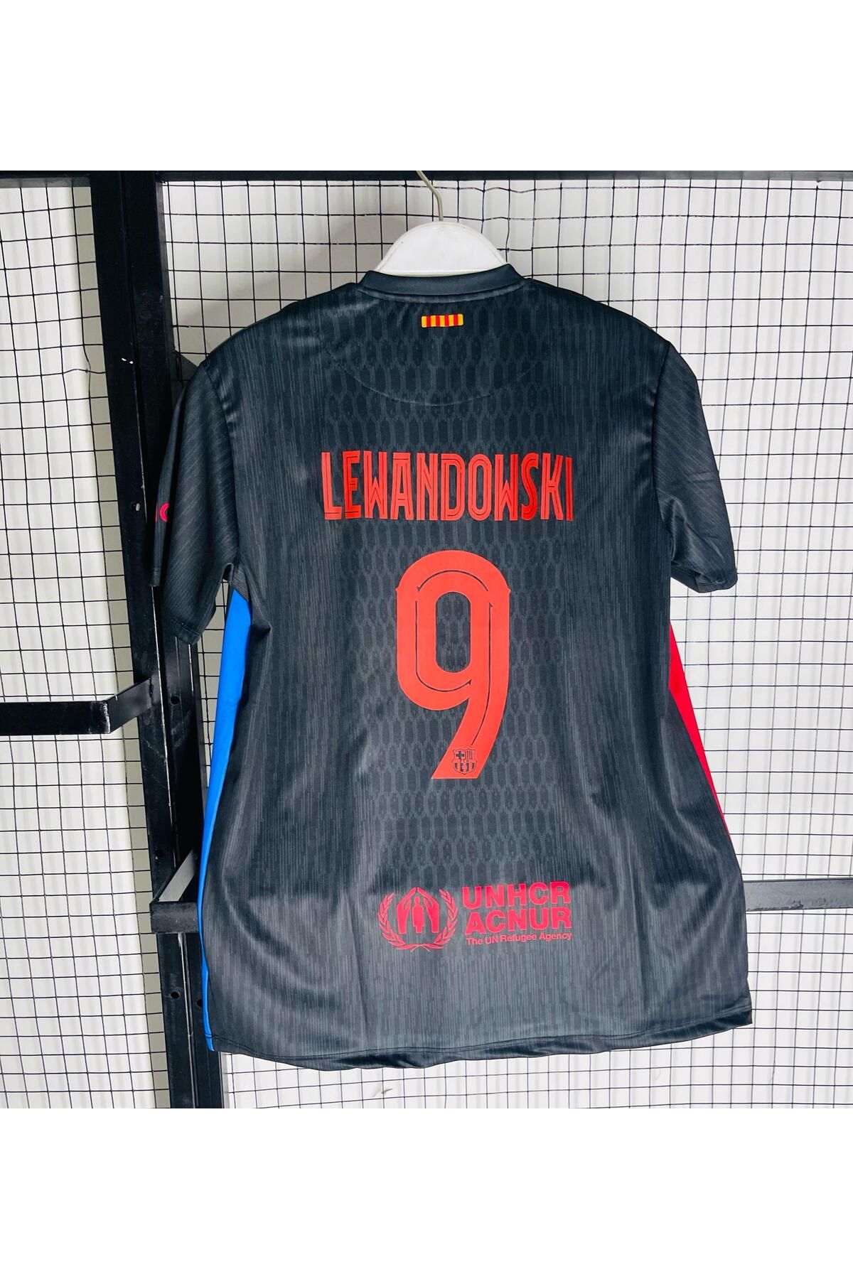 Lion Spor B'arcelona 2024-25 Yeni Sezon Robert Lewandowski Deplasman Forması(BLACK)