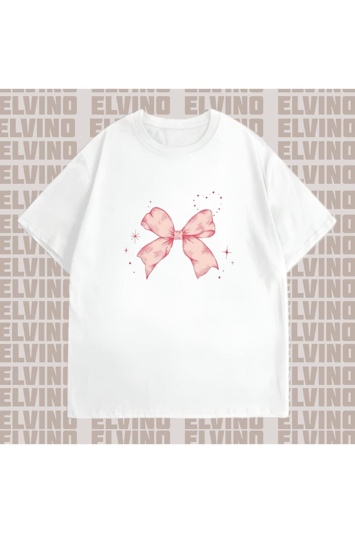 Elvino Kurdele Temalı Oversize Kadın Tshirt