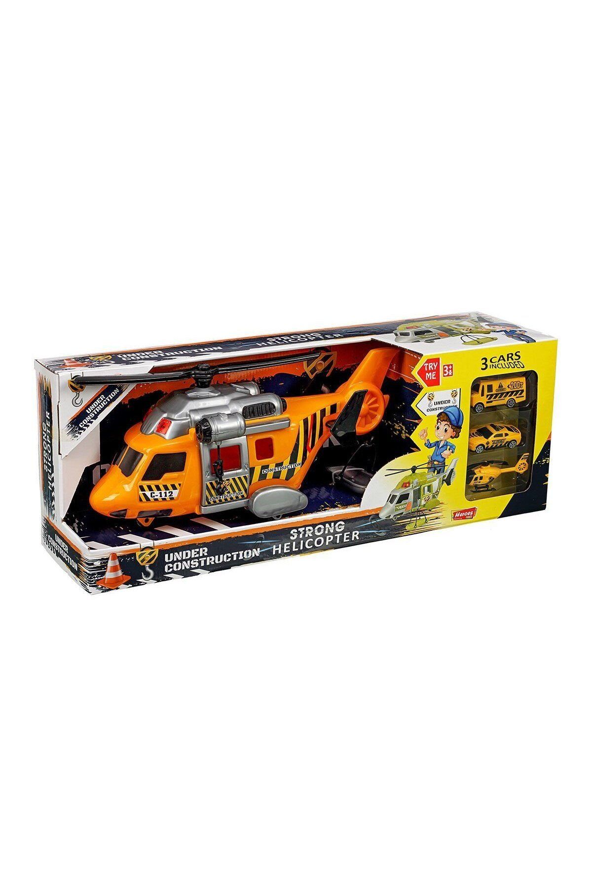 TimeStart Toys Helikopter İnşaat Seti Arabalı