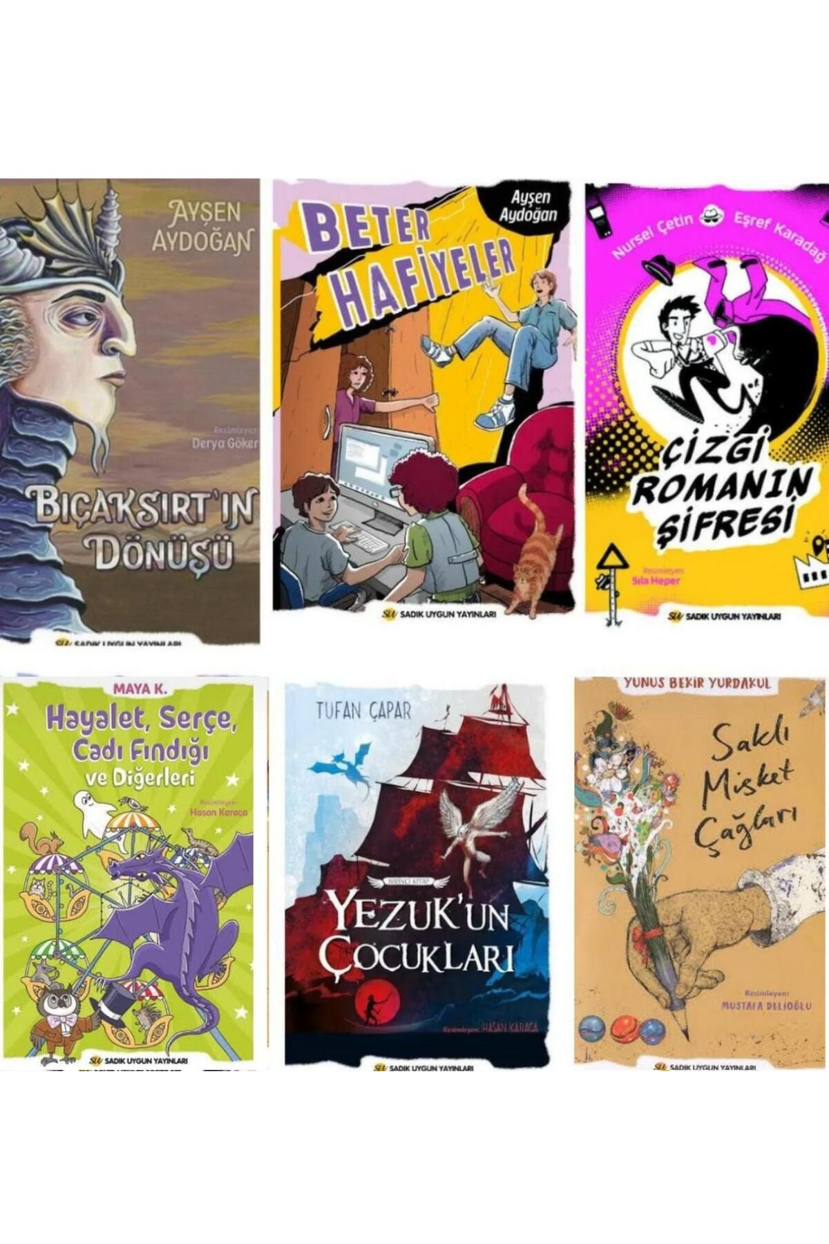 Sadık Uygun Yayınları MACERA ROMANLARI SETİ (6 KİTAP) + 9 YAŞ