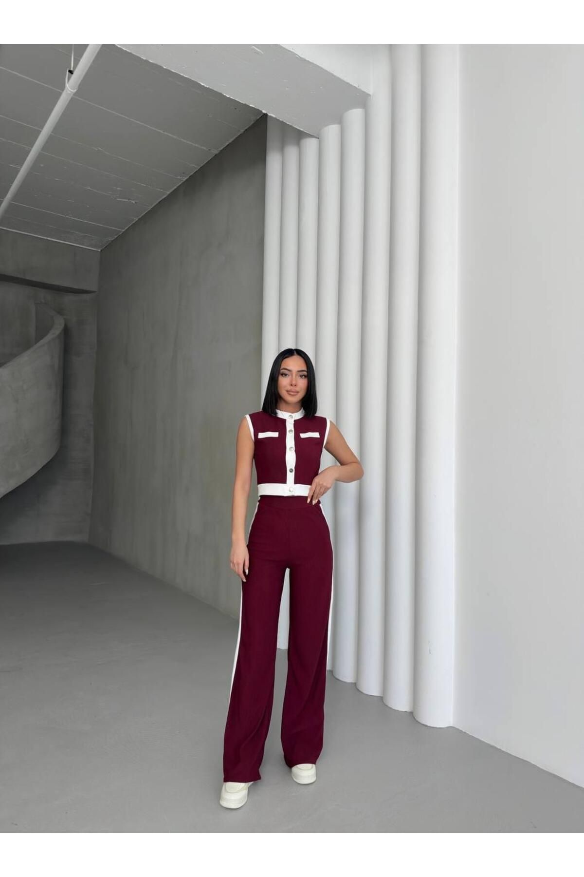 fhk atelier Kolsuz Şerit Detaylı Takım