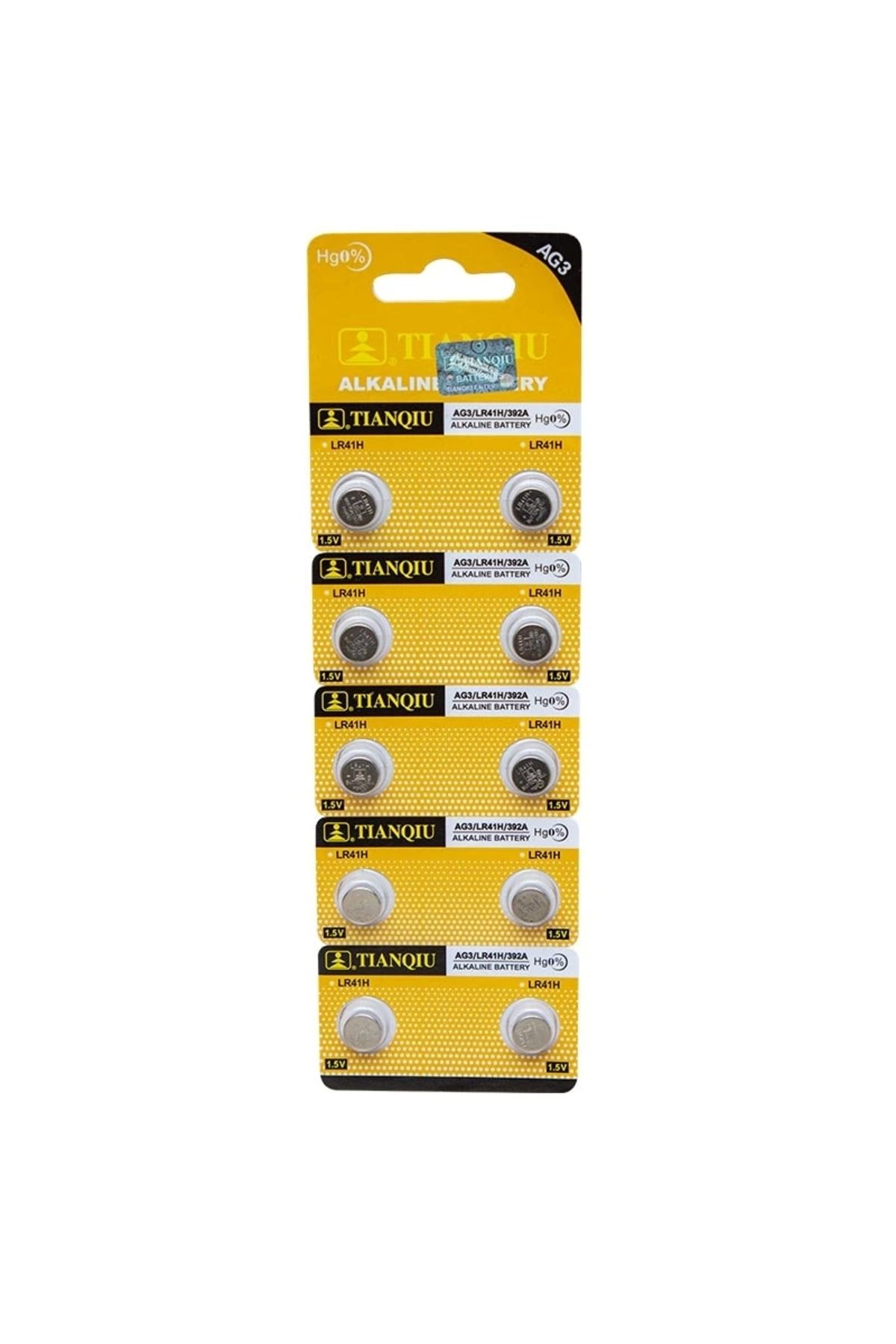 Eng TIANQIU AG3 LR41 ALKALİN SAAT PİLİ 10LU PAKET *OXFORD (4172)
