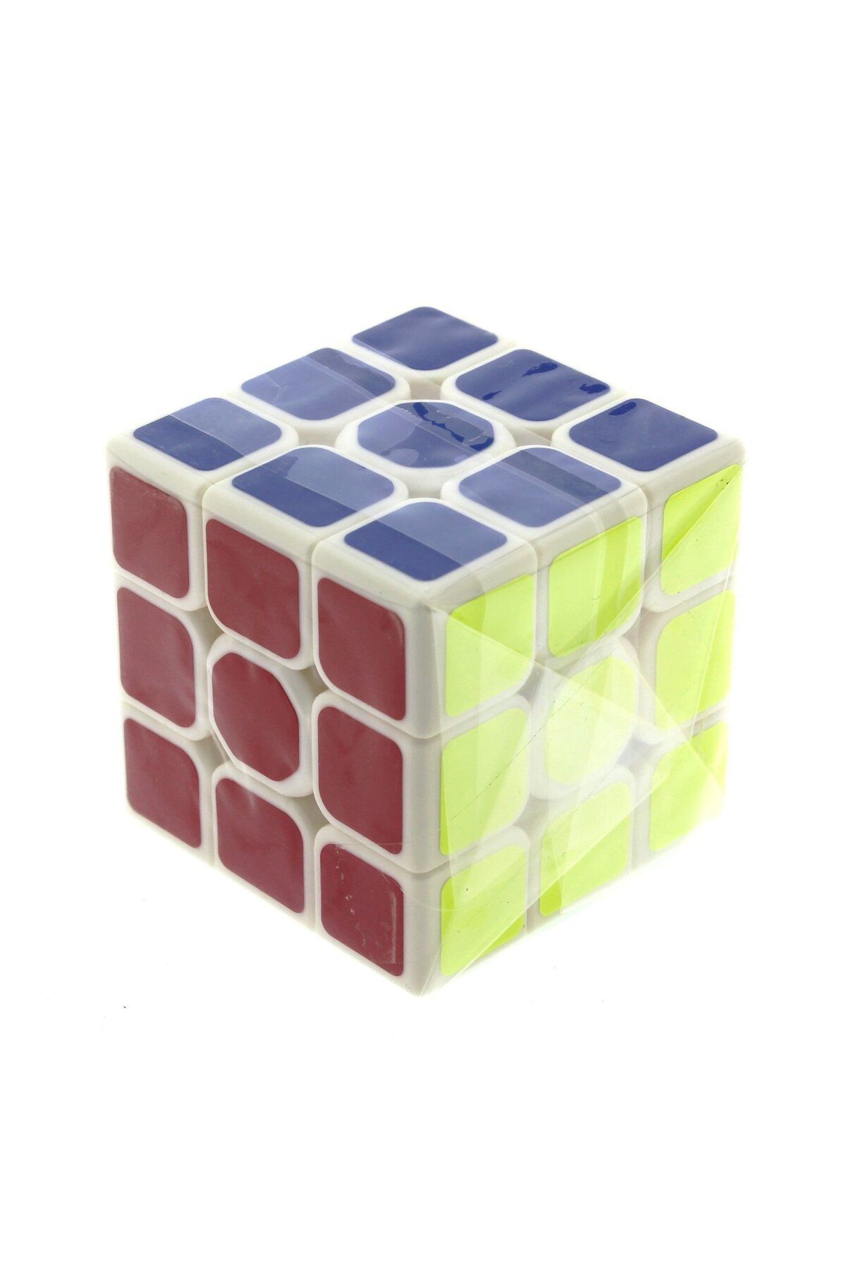 TimeStart Beyaz Zemin Üzeri Renkli Zeka Küpü 3X3X3-5,5 cm