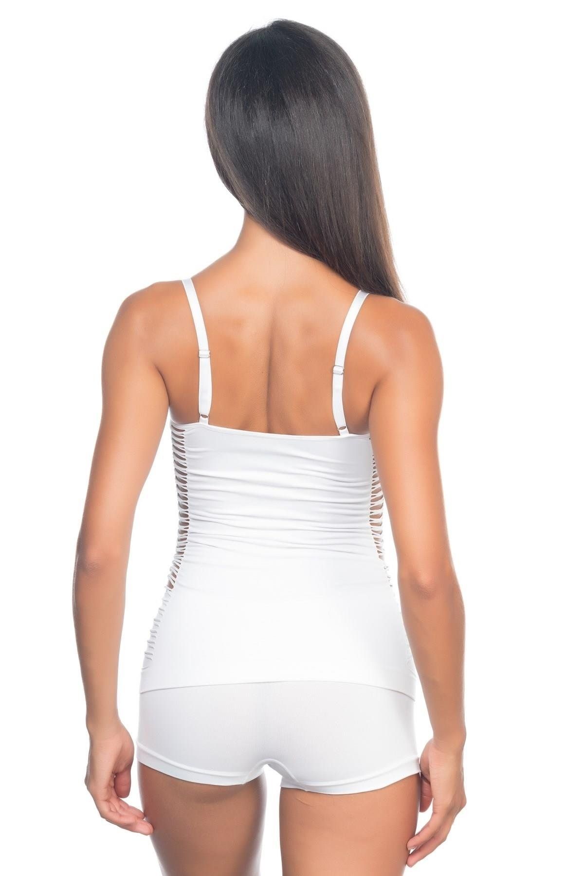 Beruflic BEYAZ MI Angel 5037 İp Askılı Fantazi Atlet Korse