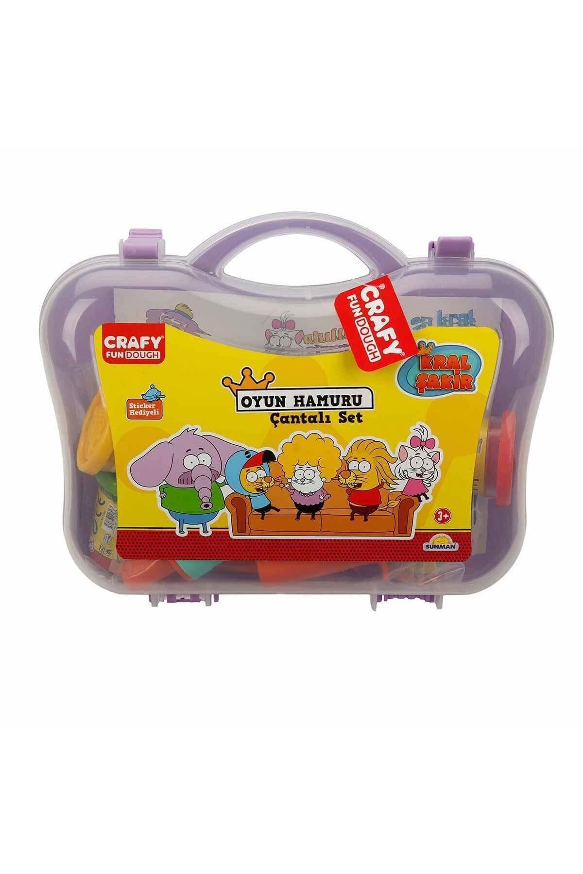 TimeStart 2463 Crafy Kral Şakir Çantalı Oyun Hamuru Seti 200 g 20 Parça