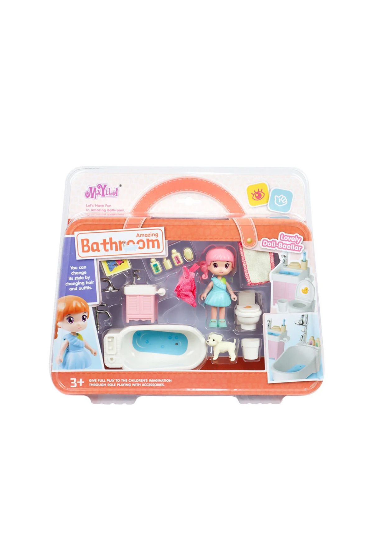 TimeStart Sarı Saçlı Maylla'nın Banyo Keyfi Mini Oyun Seti