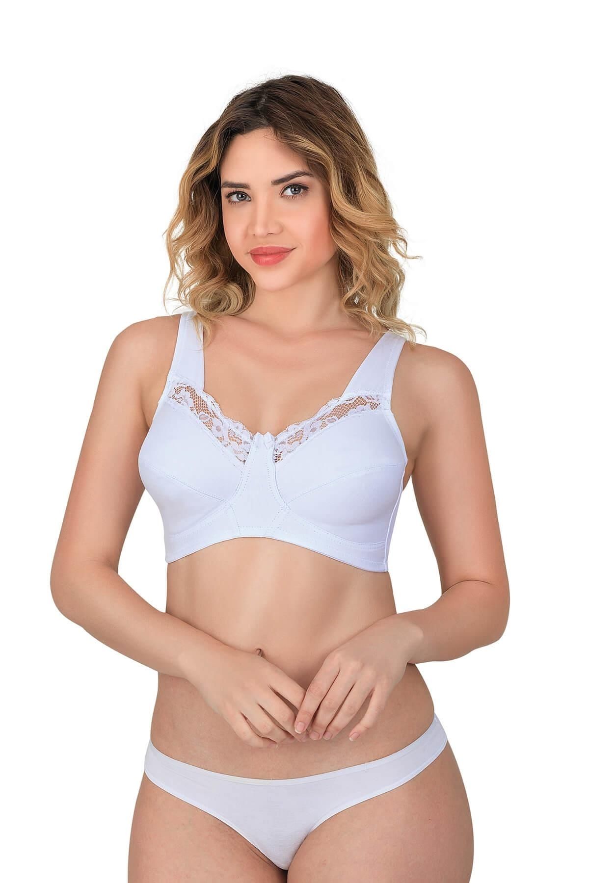 Beruflic BEYAZ MI Angel 181 B Dantelli Toparlayıcı Cotton Sütyen