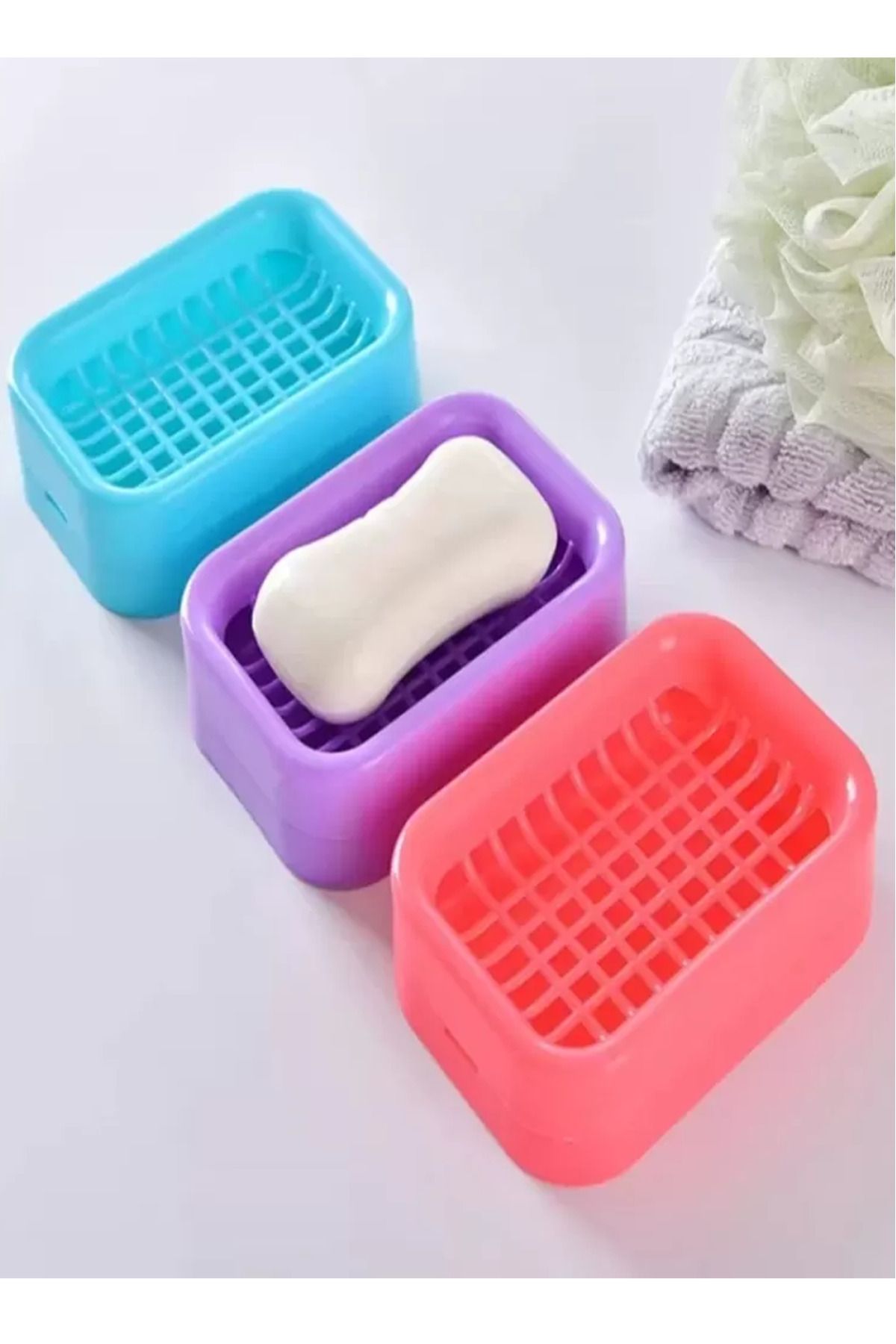 Shop58 Lüx Katı Sabunluk Atlantik 1 Adet Hediye Çantam-Y-057