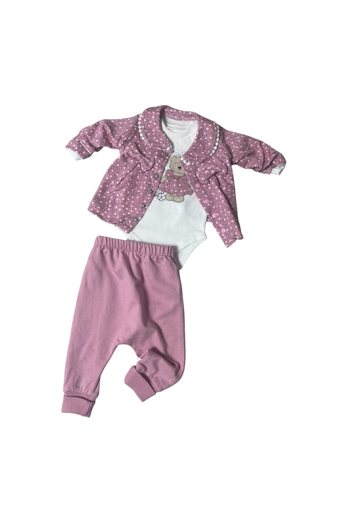 BİANCOFİGLİO kız bebek 3 lü takım