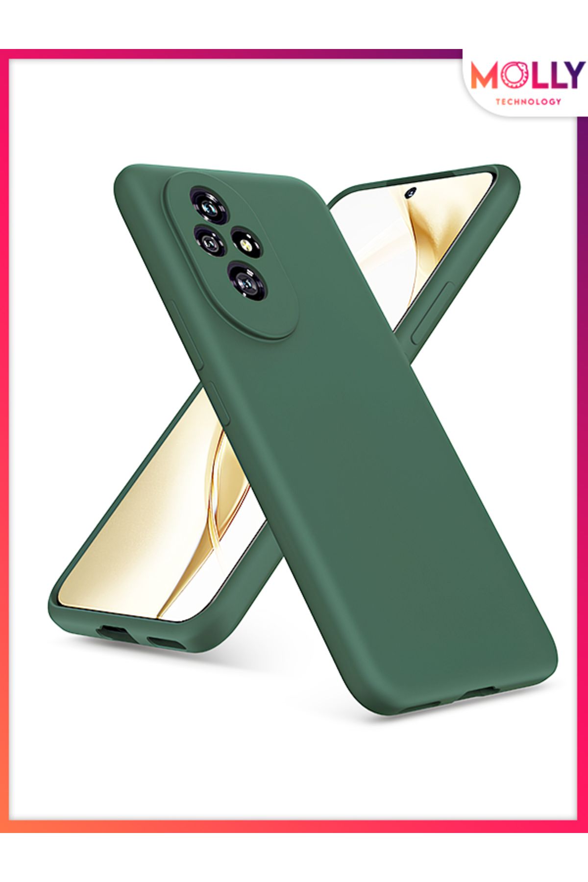 Molly HONOR 200 İçin Kaktüs Liquid İçi Kadife Silikon Kılıf