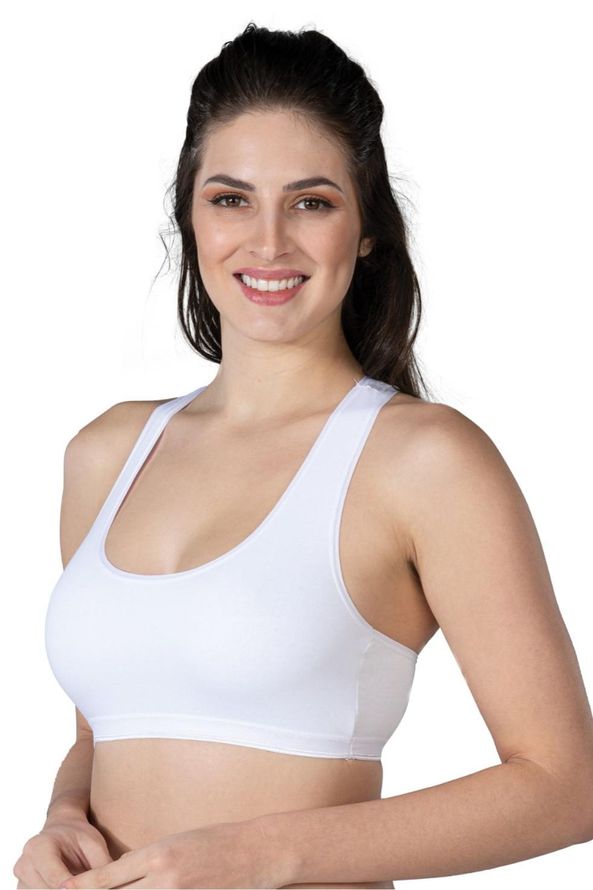 Beruflic BEYAZ MI Angel 1424 Modal Cotton Sporcu Büstiyer