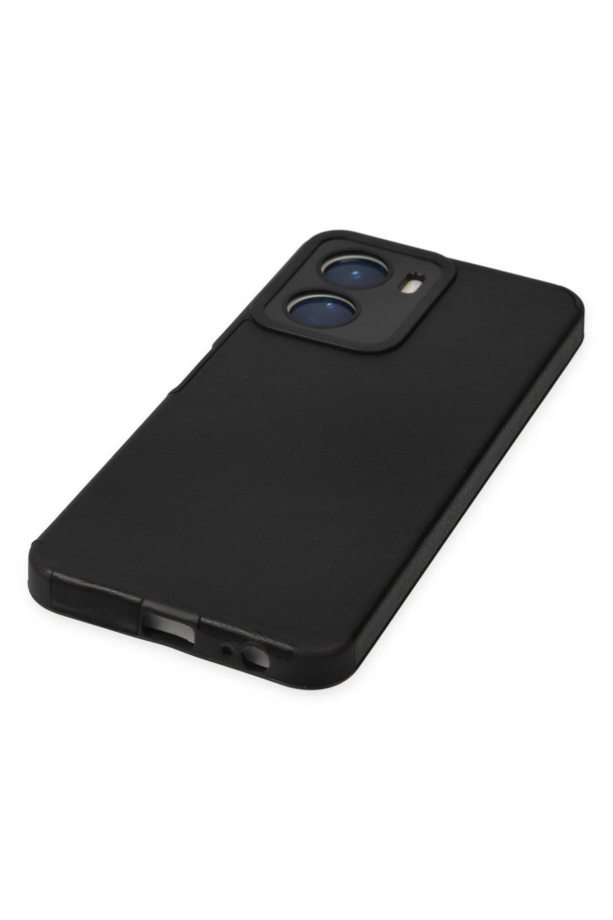 NewFace Vivo Y16 Kılıf Loop Deri Silikon - Siyah SVLRS