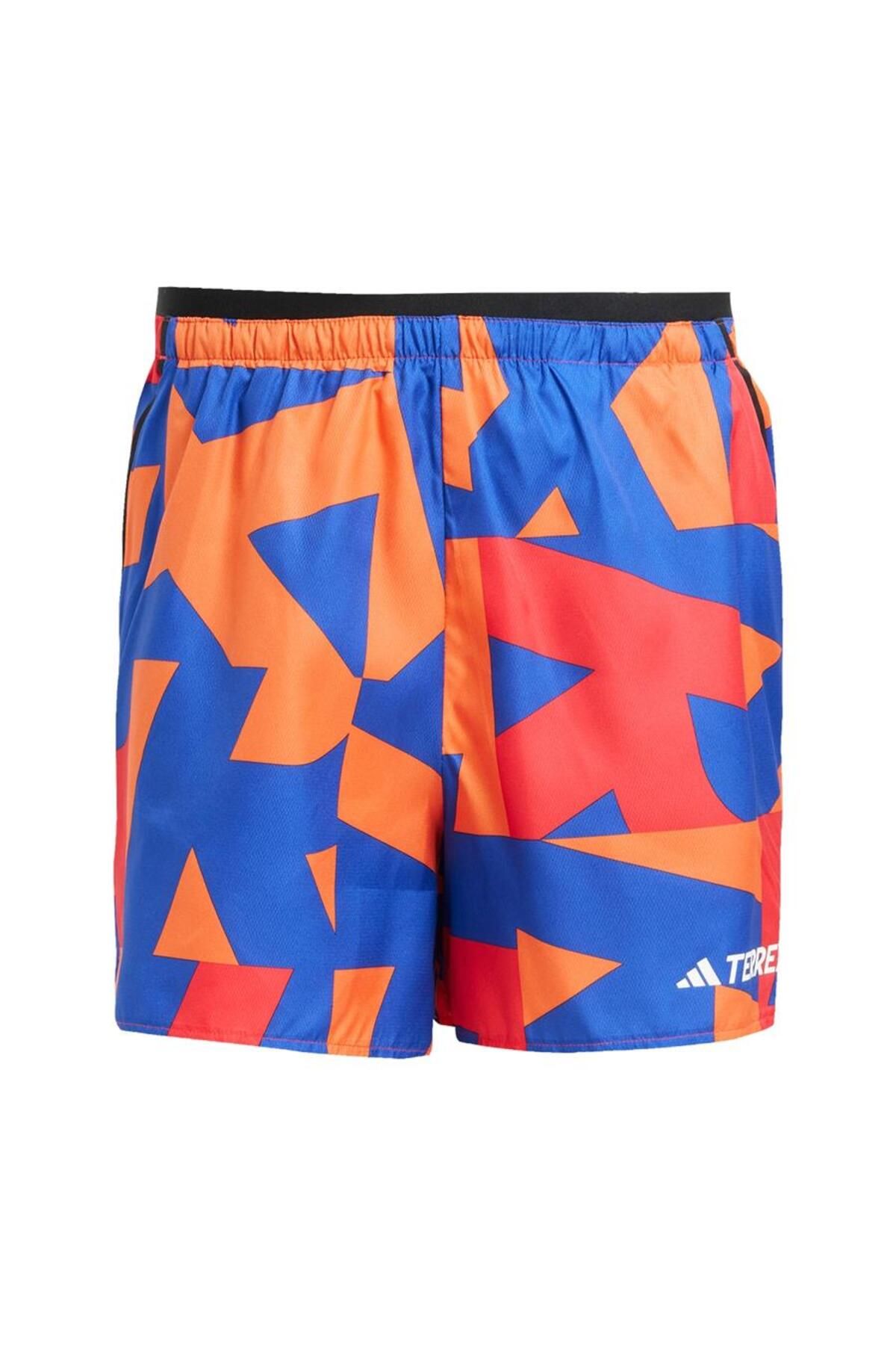 adidas Erkek Mavi Şort MT LIGHT SH AOP JF1252