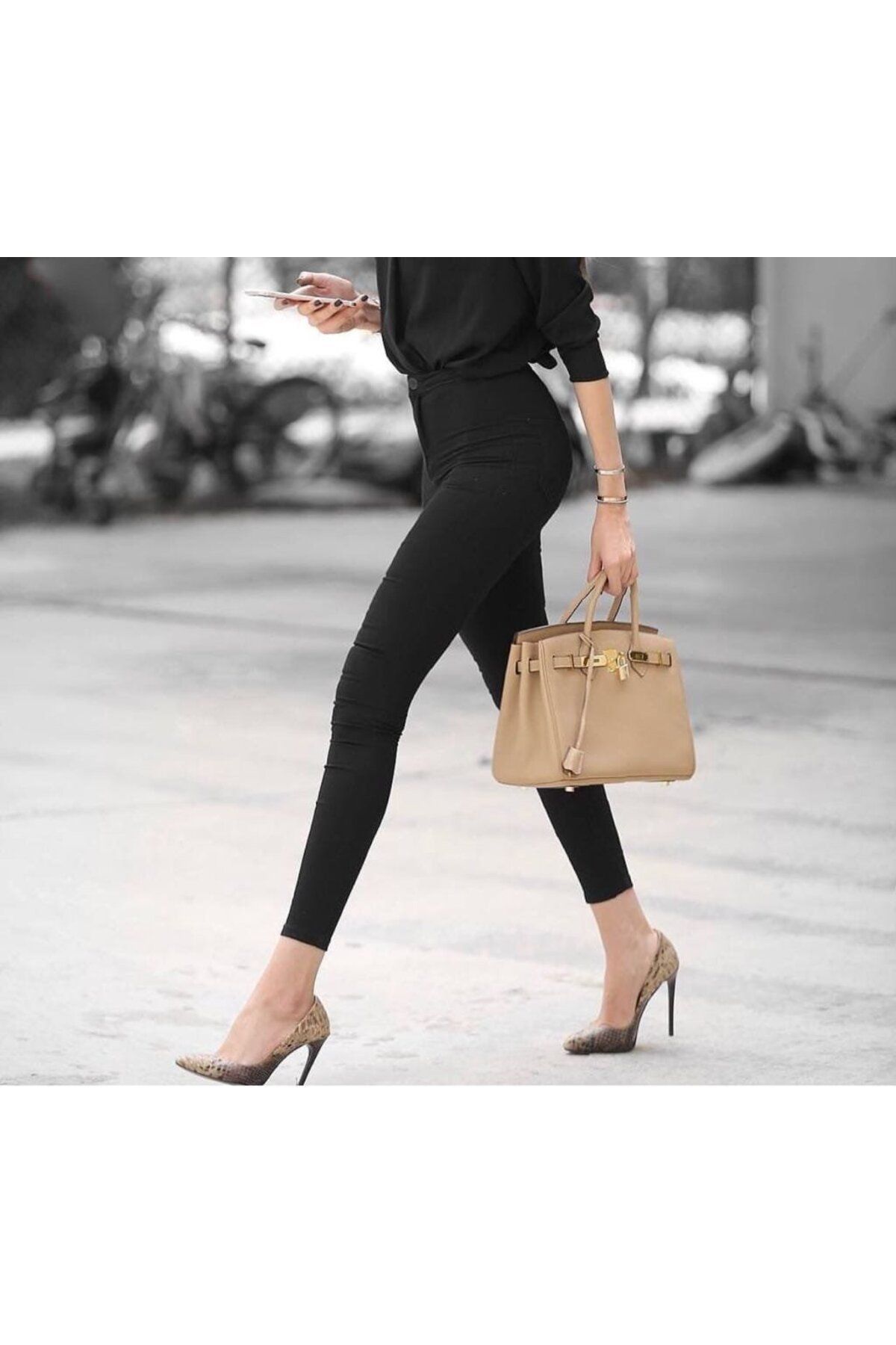 POLEXP Gabardin Kumaş Yüksek Bel Pantolon 92cm Sbel 31cm